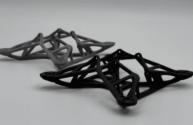 3D-gedruckter Drohnenrahmen mit Gitterstruktur